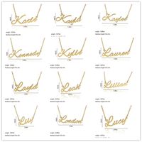 Fashion English Name Stainless Steel Necklace main image 1
