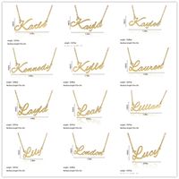 Fashion English Name Stainless Steel Necklace main image 2