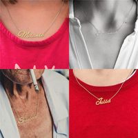 Fashion English Name Stainless Steel Necklace main image 3