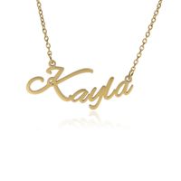 Fashion English Name Stainless Steel Necklace main image 4