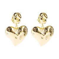 Retro Geometric Heart-shaped Earrings sku image 1