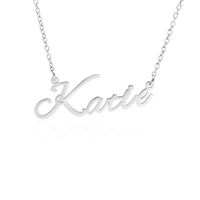 Fashion English Name Stainless Steel Necklace sku image 3