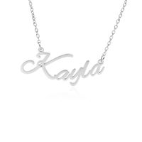 Fashion English Name Stainless Steel Necklace sku image 4