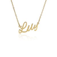 Fashion English Name Stainless Steel Necklace sku image 23