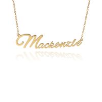 Fashion English Name Stainless Steel Necklace sku image 26