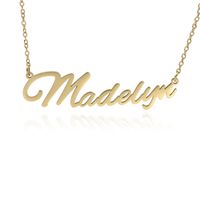 Fashion English Name Stainless Steel Necklace sku image 27