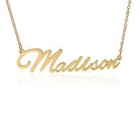 Fashion English Name Stainless Steel Necklace sku image 28