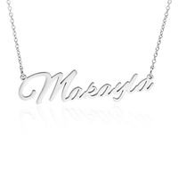 Fashion English Name Stainless Steel Necklace sku image 13