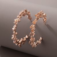 Nihaojewelry Bijoux Boucles D&#39;oreilles Géométriques En Or Rose En Forme De C En Gros main image 1
