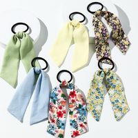 Nihaojewelry Jewelry Wholesale Floral Bow Ribbon Hair Rope main image 7