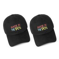 Fashion Letter Embroidery Wide-brimmed Sunshade Black Baseball Cap main image 3
