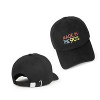 Fashion Letter Embroidery Wide-brimmed Sunshade Black Baseball Cap main image 5