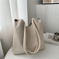 Korean Solid Color Large Capacity Shoulder Bag sku image 1