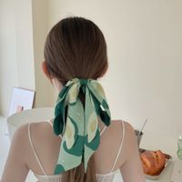 Korean Fruit Printing Silk Scarf Hair Long Ribbon sku image 5