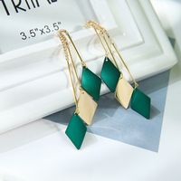 Fashion Simple Geometric Creative Sequin Copper Earrings Wholesale main image 2