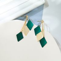 Fashion Simple Geometric Creative Sequin Copper Earrings Wholesale main image 4