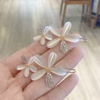 Korean Style Imitation Opal Flower Hairpin main image 1
