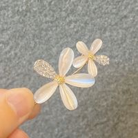 Korean Style Imitation Opal Flower Hairpin main image 3