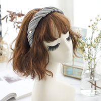 Korean Fabric Woolen Knitting Fold Headband main image 4