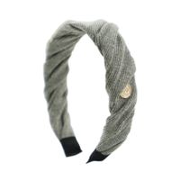 Korean Fabric Woolen Knitting Fold Headband main image 6