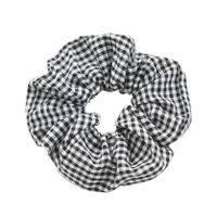 Korean Plaid Cotton Fabric Wide-brimmed Hair Scrunchies main image 3