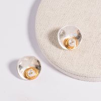 Ethnic Style Hand-wound Natural Beads Stud Earrings main image 1