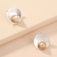 Ethnic Style Hand-wound Natural Beads Stud Earrings main image 5