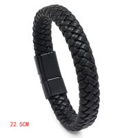 Fashion Geometric Pu Leather No Inlaid Unisex Bracelets sku image 8