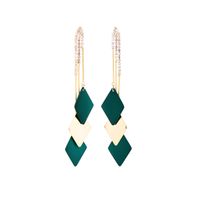 Fashion Simple Geometric Creative Sequin Copper Earrings Wholesale sku image 1