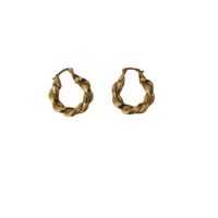 Retro Circle Twist Copper Earrings main image 6