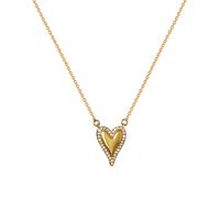 Simple Heart Shape Pendant Copper Necklace main image 6