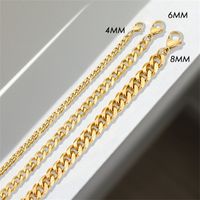 Stainless Steel 14K Gold Plated Fashion Plating U Shape Necklace main image 3