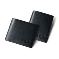 Korean Solid Color Cross Section Leather Wallet Wholesale main image 3