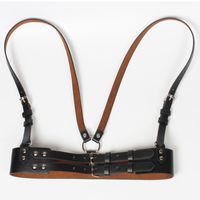 Retro Leather Strap Sling Waist Belt main image 4