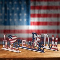 Fashion American Independence National Day Wooden Letter Decoration Desktop main image 6
