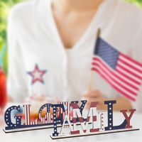 Fashion American Independence National Day Wooden Letter Decoration Desktop main image 4