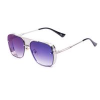 Fashion Square Metal Hollow Sunglasses sku image 15