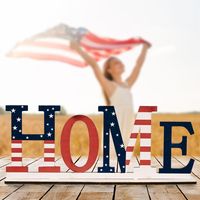 Fashion United States Independence Day Wooden Alphabet Decoration sku image 1