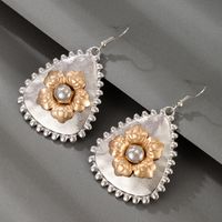 Nihaojewelry Fashion Triangle Geometric Flower Earrings Wholesale Jewelry main image 3