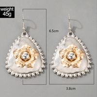 Nihaojewelry Fashion Triangle Geometric Flower Earrings Wholesale Jewelry main image 6