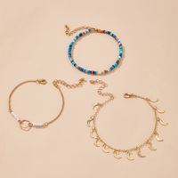 Nihaojewelry مجوهرات الجملة المتناقضة اللون القمر شرابة خلخال main image 5