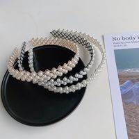 Bandeau De Perles Latérales Tissées À Enroulement Coréen main image 3