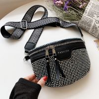 Bolso De La Cintura Del Mensajero Del Diamante Brillante De La Moda Al Por Mayor main image 1