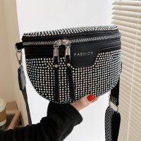 Fashion Bright Diamond Messenger Waist Bag Wholesale main image 4