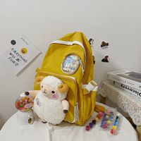 Korean Sheep Pendant Large Capacity Backpack Wholesale main image 4