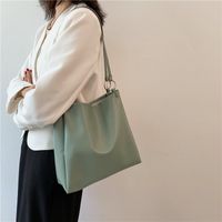 Korean Style Simple Solid Color Shoulder Tote Bag Wholesale main image 6