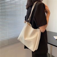 Korean Style Simple Solid Color Shoulder Tote Bag Wholesale main image 4