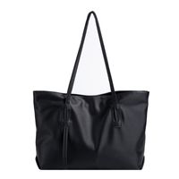 Fashion Retro Simple Large-capacity Solid Color One-shoulder Tote Bag main image 3