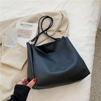 Korean Style Simple Solid Color Shoulder Tote Bag Wholesale sku image 4