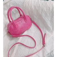Korean Style Candy Color Zipper Messenger Handbag Wholesale sku image 3